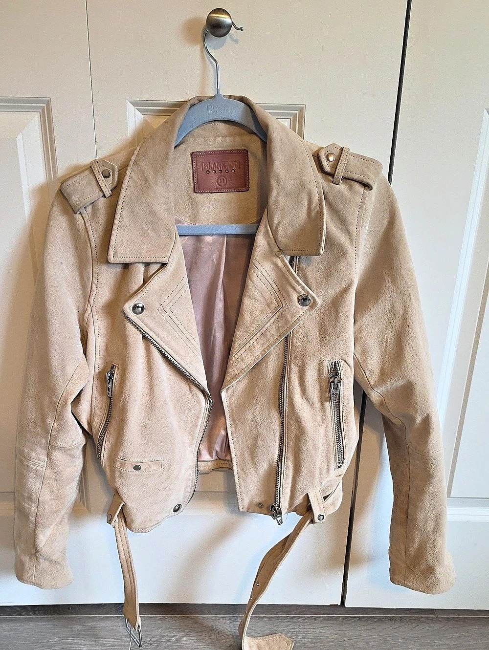 BlankNYC Suede Moto Jacket Leather Jacket Brown Medium